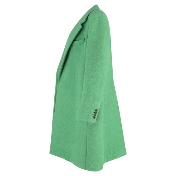 The Row Demi Open Coat in Green Alpaca Wool - Picture 2 of 3